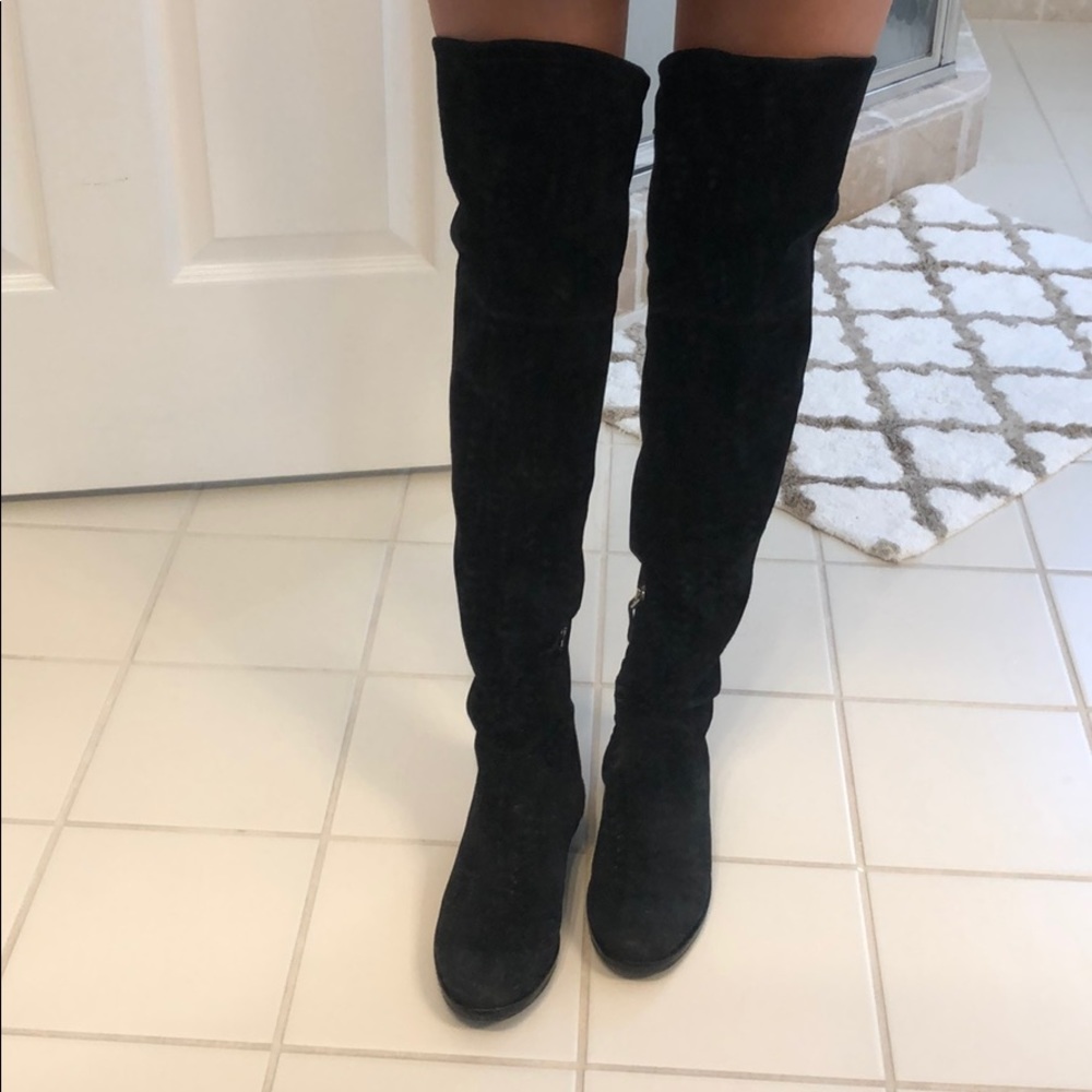 Dolce vita black over the knee boots
